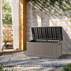 TARKARI 270 Gallon Lockable Resin Deck Box, Waterproof & UV-Resistant Outdoor - Image 3