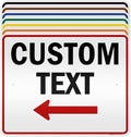 Custom Arrow Directional Sign, Left Arrow, 24x30 Inches, 3M EGP Reflective by MySignCenter