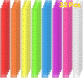 32 Pcs Clear Plastic Ruler 12 Inch, Rulers Bulk by Officygnet