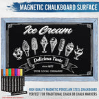 HBCY Creations Rustic Blue Wooden Magnetic Wall Chalkboard, Extra Large Size - Image 5