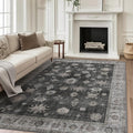 GENIMO 5x7 Area Rugs for Living Room, Machine Washable Non Slip Vintage Retro by GENIMO