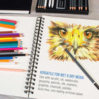U.S. Art Supply 11"x14" Mixed Media Sketchbook, 2 Pack, 98 lb - Image 5