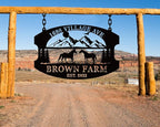 Custom Farmhouse Metal Sign | Personalized Last Name & Established Date Farm - Image 5