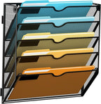 SUPEASY Wall File Organizer Mesh Office Mail Holder, Hanging Wall Organizer by SUPEASY