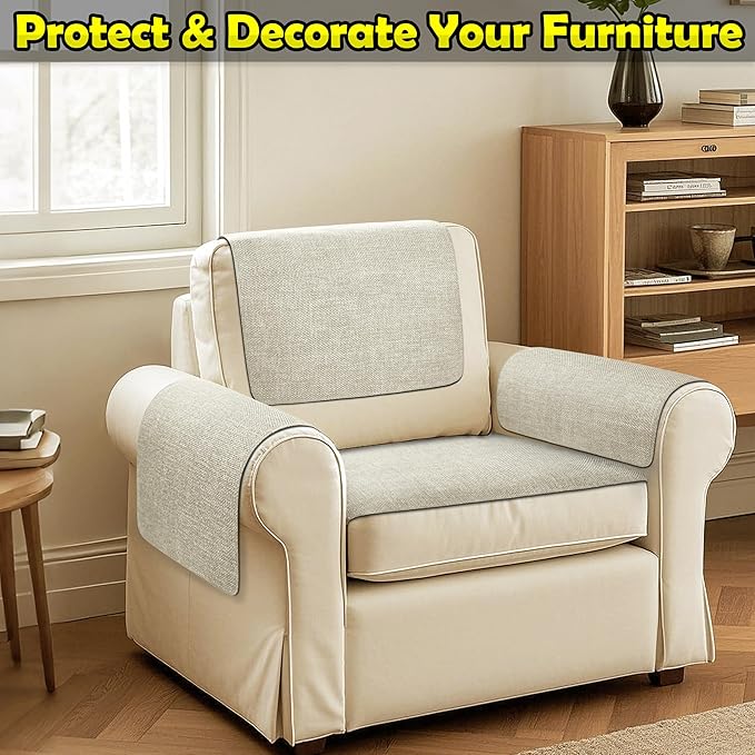 Couch Arm Covers, Waterproof Armrest Cover - Image 2