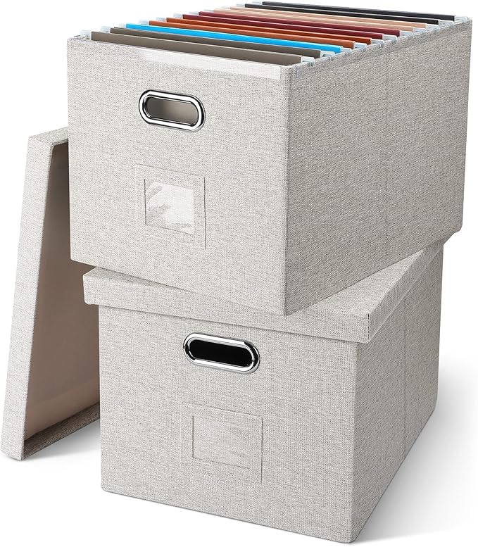 File Organizer Box, Collapsible Storage Filling Collectior by GraciadecoStorage