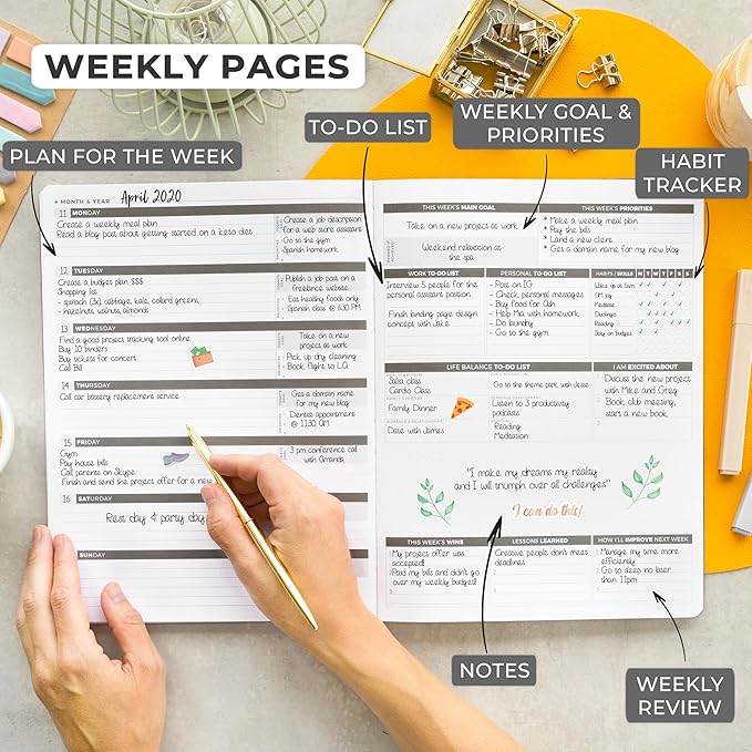 Clever Fox Planner PRO – Weekly & Monthly Life Planner to Increase Productivity - Image 3