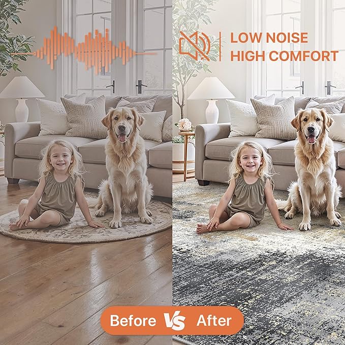 GENIMO Washable Area Rugs for Living Room, 8x10 Modern Non Slip Rugs, Low Pile - Image 6