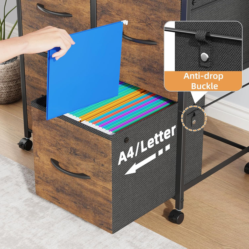 higdbfe 4 drawer lateral file cabinet, mobile filing showing dimensions