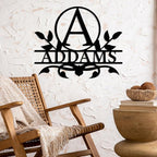 Personalized Metal Name Signs, Split Letter Monogram Wall Decor, Custom Last - Image 4