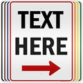 Custom Arrow, Custom Directional Sign, Right Arrow, 24x30 Inches, 3M EGP by MySignCenter