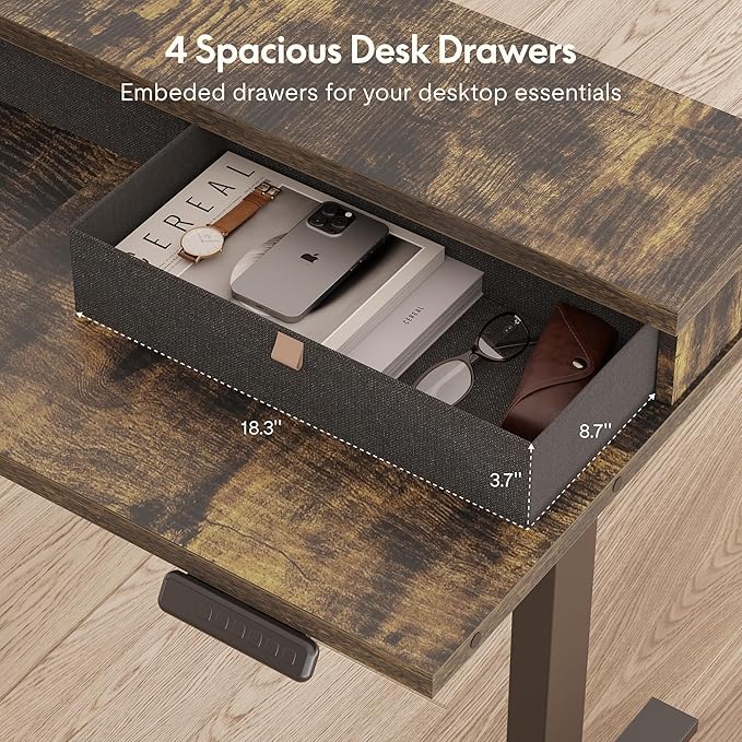FLEXISPOT 71'' L Shaped Standing Desk Electric Corner Table - Image 6