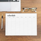 Weekly Schedule Pad, Tear Off Undated Weekly Planner Notepad, A4 Size, Premium - Image 3