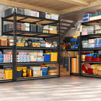 reibii 48" w garage shelving for warehouse, 3080lbs showing dimensions