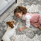 GENIMO 5x7 Area Rugs for Living Room, Machine Washable Non Slip Vintage Rugs - Image 3