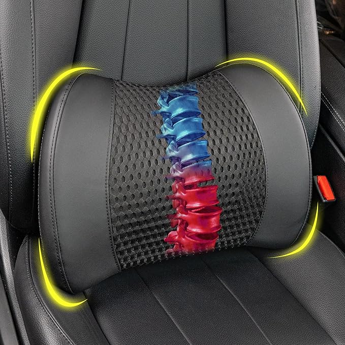Lofty Aim Memory Foam Lumbar Support Cushion Relieves Lower Back Pain Car Seat by LoftyAim