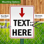 Custom Arrow, Custom Directional Sign, Arrow Down Sign, 18x24 Inches, 3M EGP - Image 5