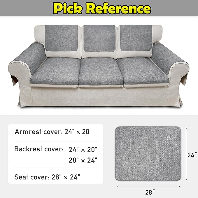 Couch Arm Covers, Waterproof Armrest Cover - Image 6
