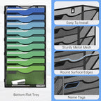 Kuntine.B Wall File Organizer Office Hanging Magazine Holder Wall File Organizer - Image 3