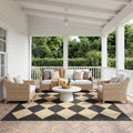 nuloom sabina dark grey trellis indoor/outdoor runner rug, main product view