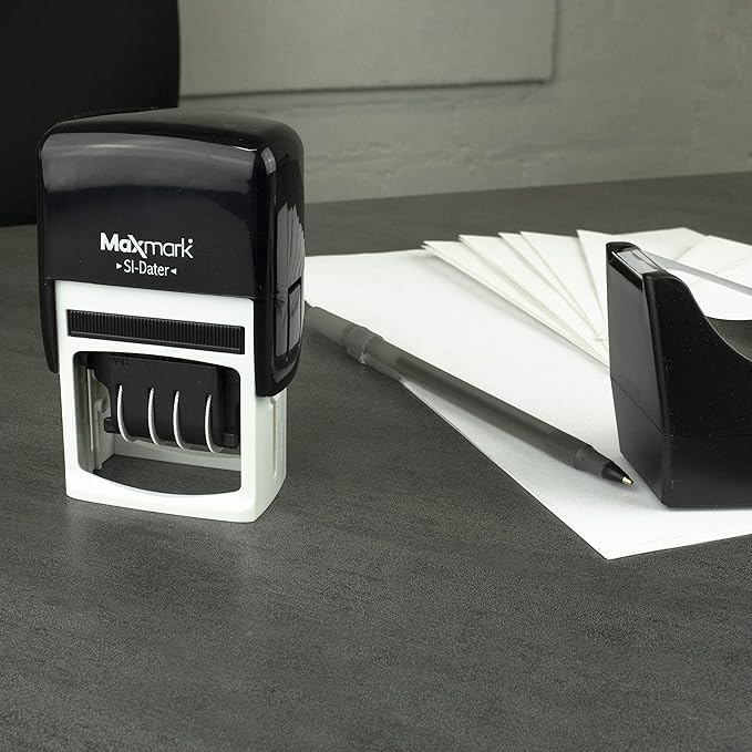MaxMark Office Self Inking Date Stamp - Image 4