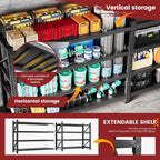 79" wide metal garage shelves, 7000lbs storage shelving, package contents