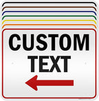 Custom Arrow Directional Sign, Left Arrow, 18x24 Inches, 3M EGP Reflective by MySignCenter