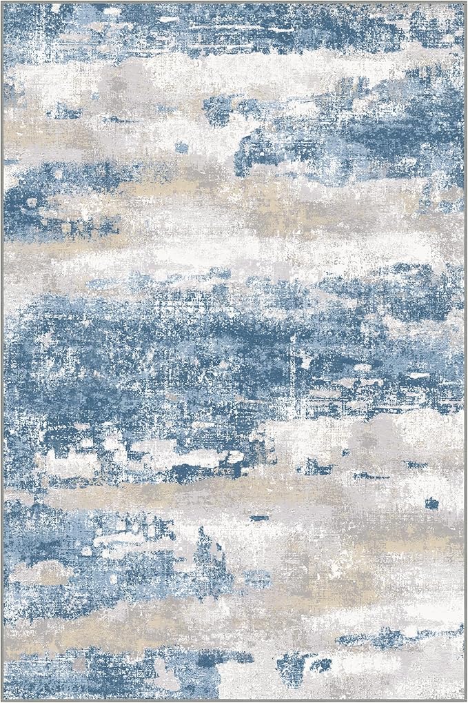 GENIMO No Crease Non Slip 6x9 Area Rugs - Image 9