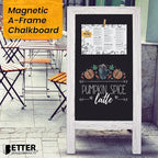 Better Office Products Magnetic A-Frame Chalkboard Sign, Extra Large 20" x 40" - Image 2