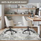 Office Chair Mat for Hardwood Tile Floor, Abstract 48"X 60" Desk Mats for - Image 4