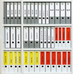 HERMA Self Adhesive Lever Arch File Labels, 7 Labels Per A4 Sheet, 140 Labels for Printers, Green, 192 x 38 mm (5094)