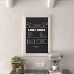 HBCY Creations 20" X 30" Matte White Solid Wood Frame Wall Chalkboard, Magnetic by HBCYCreations