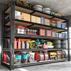 ROOMFAVE 60" W Garage Shelving 72" H Metal Shelving 3500LBS Storage Shelves - Image 9