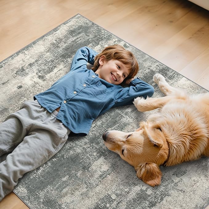 Office Chair Mat for Hardwood Tile Floor, Abstract 36"X 48" Desk Mats for - Image 7
