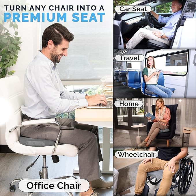 ComfiLife Premium Gel & Memory Foam Seat Cushion – Doctor Recommended Office - Image 8