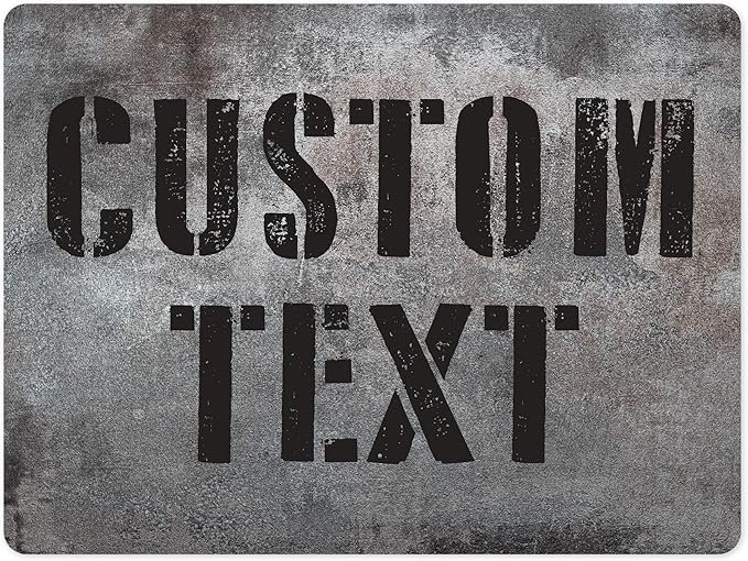 Custom Sign, Custom Street Sign, 11 Font Colors, 13 Font Styles, 4 Hole Options by MySignCenter