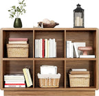 ChooChoo 6 Cube Storage Organizer, Wooden Bookcase - Image 4