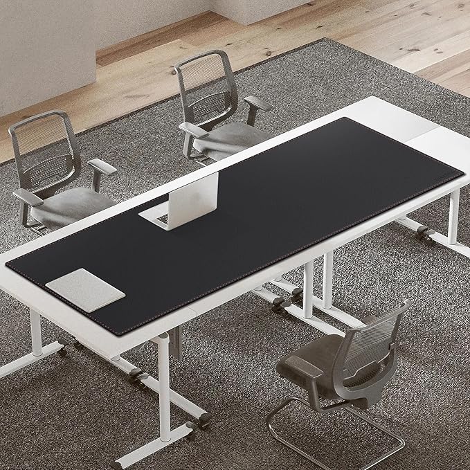 ZORESYN Extra Wide Office Desk Pad 74.8"x27.6", Waterproof PU Leather Desk Mat - Image 4