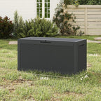 Yardgrace 100 Gallon Outdoor Storage Box Waterproof, Resin Deck Boxes - Image 5