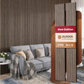 Avana Acoustic Wood Wall Panels – 94.4 x 12.6 Inch Natural Walnut Acoustic