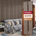 Avana Acoustic Wood Wall Panels – 94.4 x 12.6 Inch Natural Walnut Acoustic by AvanaHome
