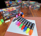 ArtShip Design 9 Jumbo Chalk Markers 15mm 3-in-1 Square Tip Liquid Chalk Pens - Image 2
