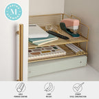 Martha Stewart Ryder 3 Tier Desk Letter Tray Organizer, Stackable Steel Mesh - Image 3