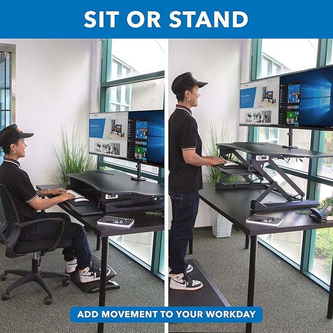 Mount-It! Electric Standing Desk Converter - Image 5
