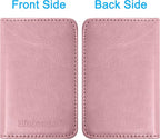 Wisdompro Business Card Holder, 2-Sided PU Leather Folio Name Card Holder - Image 6