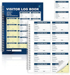 1 Pack of 500 Visitor Badges Registry Log by Unknown