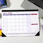 2027 Desk Calendar - July 2026 - December 2027, 17" x 12" Large Desk Calendar 2026-2027, 18 Months Desk Calendar, Desk Pad, Elegant Design