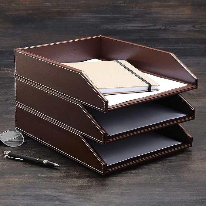 Gallaway Leather Letter Desk Organizer - Image 2