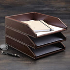 Gallaway Leather Letter Desk Organizer - Image 2