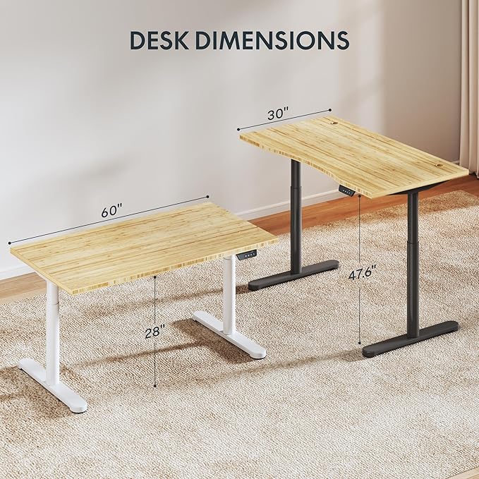 FLEXISPOT Bamboo Electric Standing Desk - Image 2